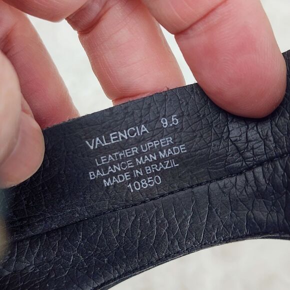 Steve Madden Valencia Leather Open Toe Sandals Black Size 9.5 - Picture 8 of 10